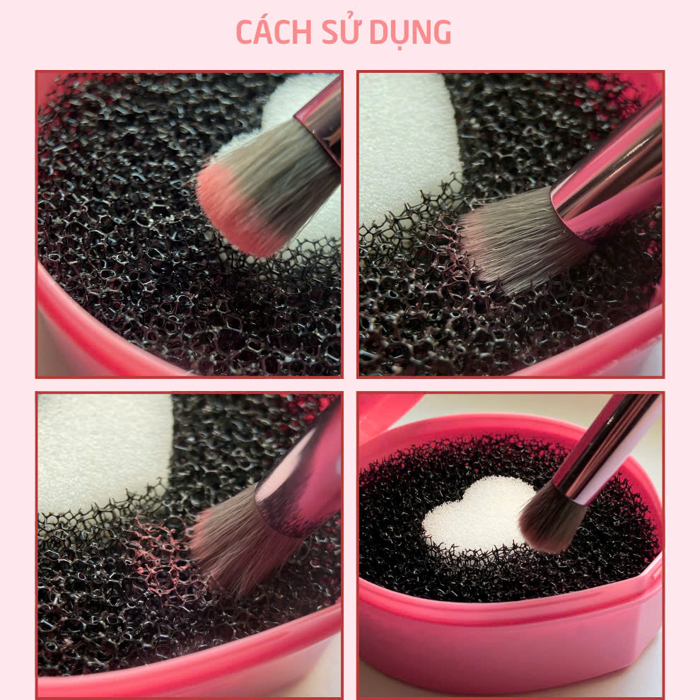 Miếng Mút Khô Vệ Sinh Cọ Mắt BH Cosmetics Dry Brush Cleaner Sponge BHK01